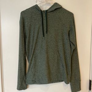 Outdoor Voices green cloudknit sweatpants and sweatshirt set